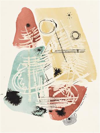 KONRAD CRAMER (1888-1963) Group of 4 works on paper.